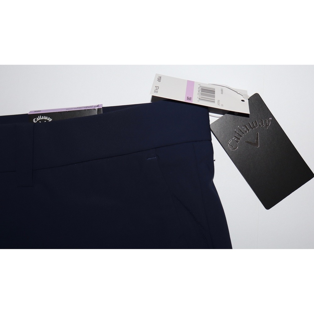 Callaway Mens Golf Shorts 38W Peacoat Navy Blue Stretch 7" Inseam UPF 50 NEW - Picture 5 of 12